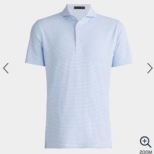 G/FORE FEEDER STRIPE TECH PIQUÉ MODERN SPREAD COLLAR POLO
